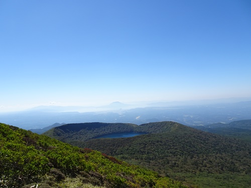 大浪池と桜島
