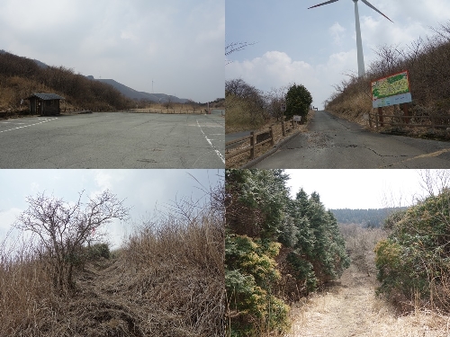 俵山峠からのルート